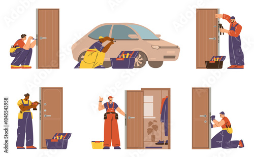 Set about the work of a Locksmith.