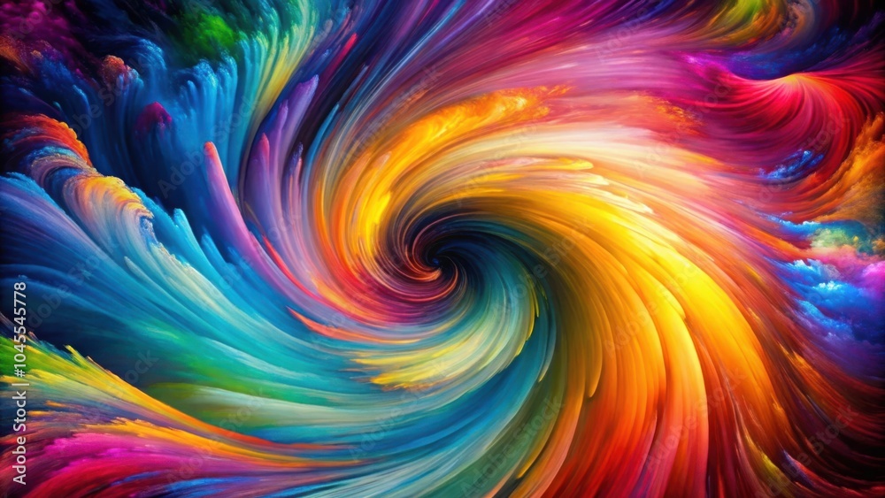 Obraz premium Abstract Swirling Colors in a Vortex of Hues