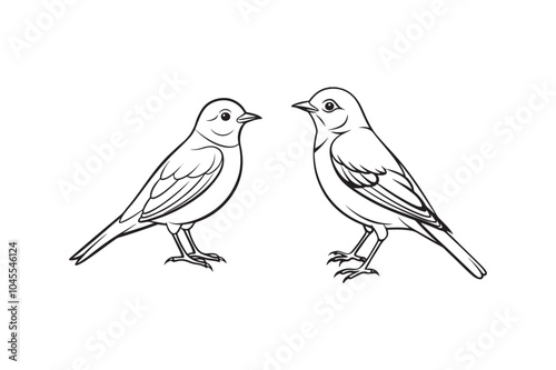 Eastern Bluebird Silhouette Vector Illustration Perfect for Print & Digital Projects