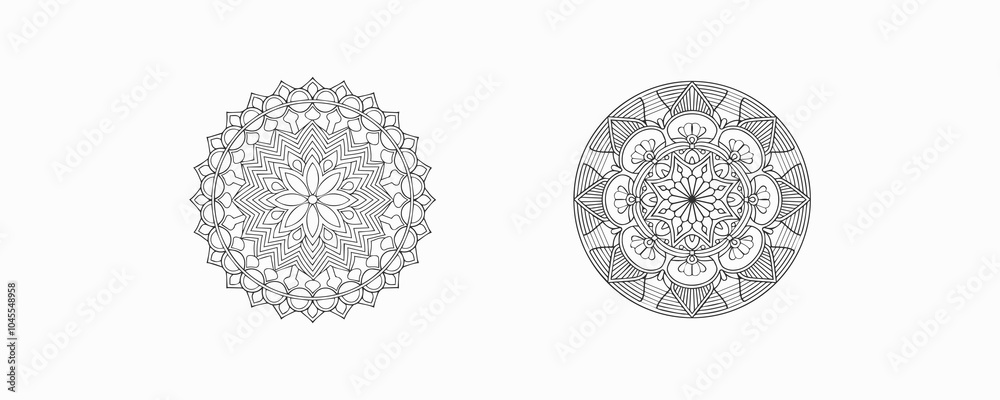 Mandala patterns design template Mandala patterns design template