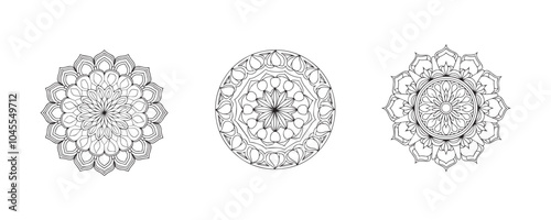 Mandala patterns design template