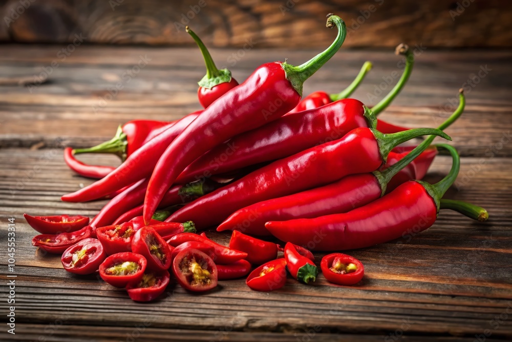 Architectural Photography of a Pile of Sliced Red Chili for Culinary Art and Food Decor Inspiration Architectural Photography of a Pile of Sliced Red Chili for Culinary Art and Food Decor Inspiration