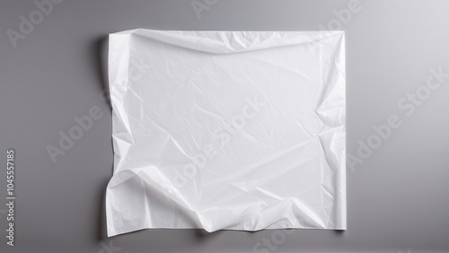 Obraz na płótnie Photorealistic tracing paper mockup, ideal for showcasing intricate design details or branding on translucent material for a professional visual presentation. w salonie