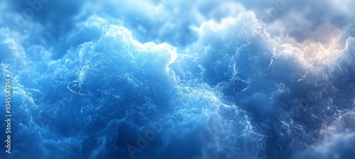 Abstract Blue Sky Cloudscape Photography