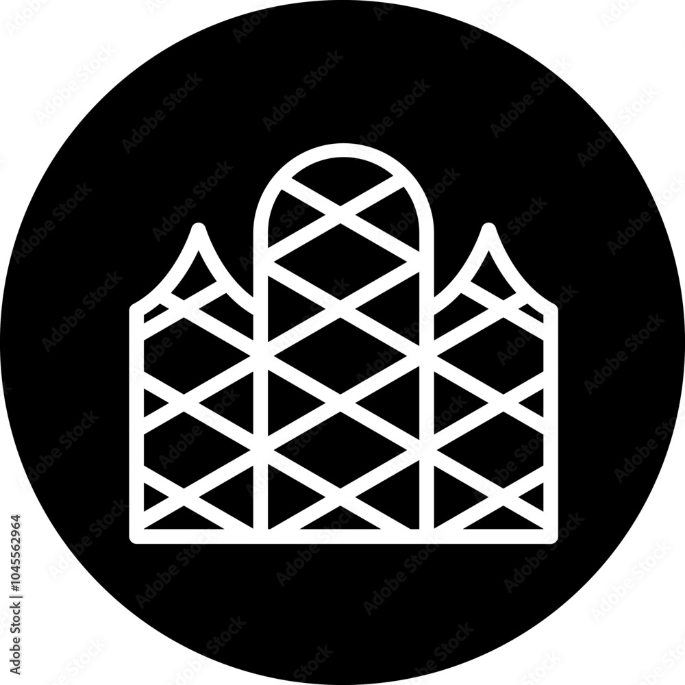 Glass Art vector icon style Glass Art vector icon style