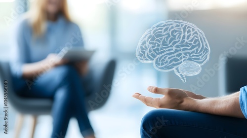 Wallpaper Mural Psychiatric Evaluation of Symptoms - Behavioral Analysis and Cognitive Observation by Healthcare Professional Torontodigital.ca