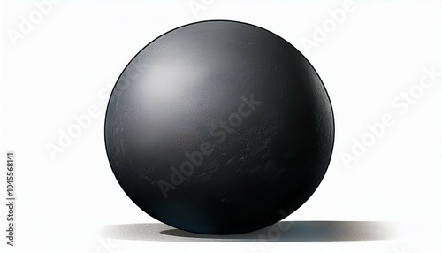  black egg on white background