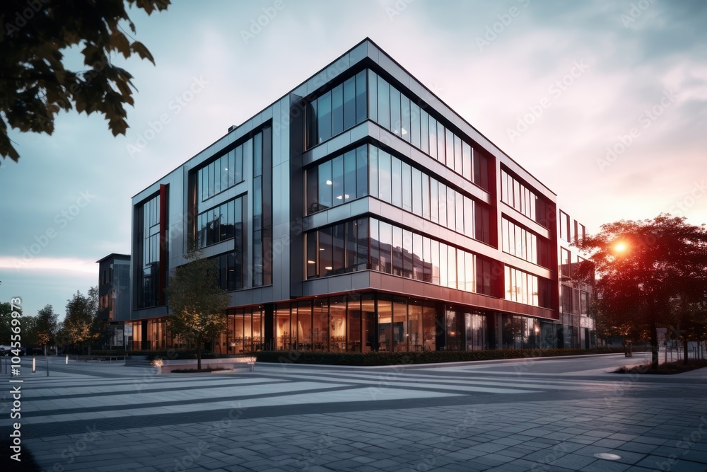 Obraz premium Office building city architecture office.