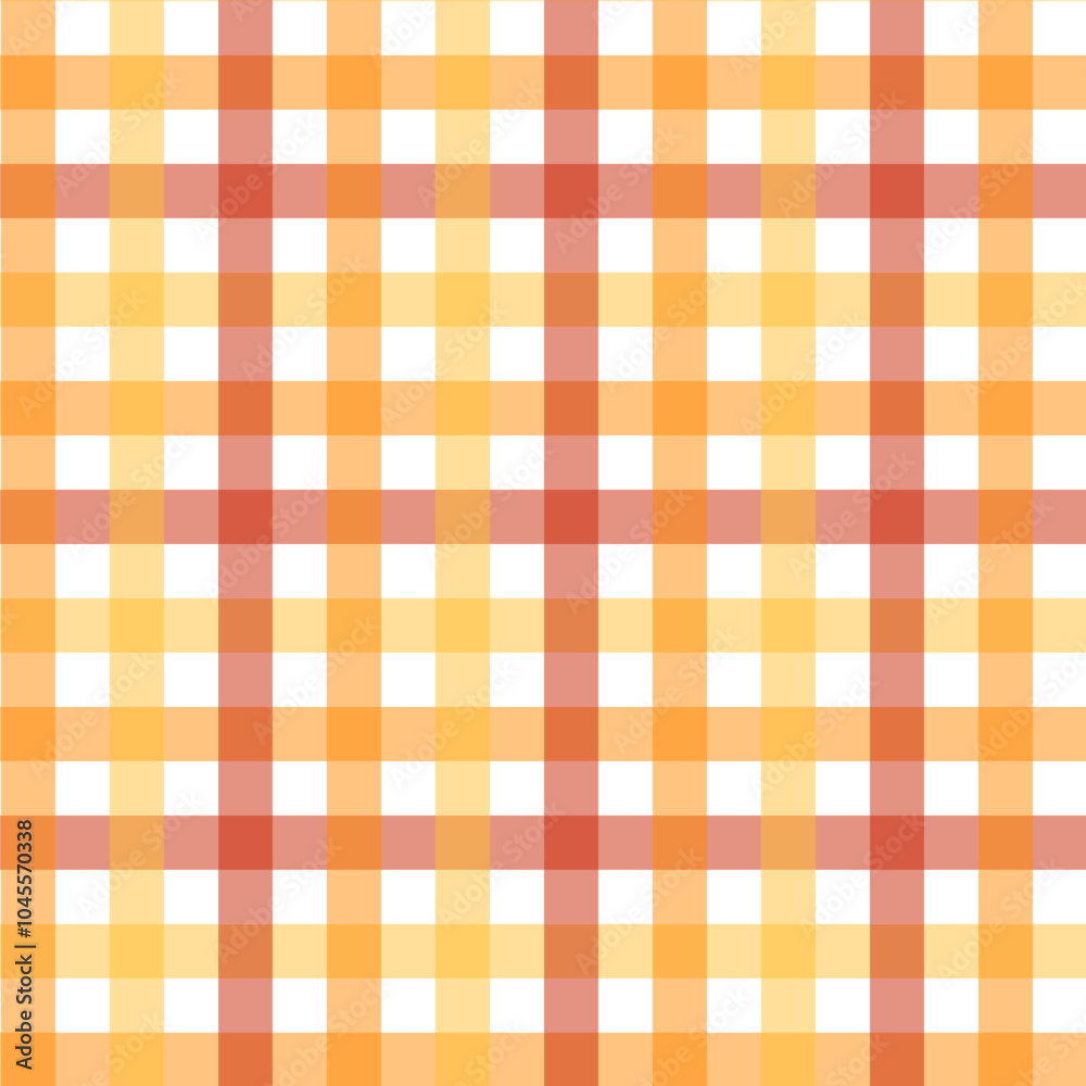 Gingham seamless pattern.Checkered tartan plaid repeat pattern in red orange yellow.Geometric vector illustration background wallpaper.Autumn pattern for fabric and prints. Gingham seamless pattern.Checkered tartan plaid repeat pattern in red orange yellow.Geometric vector illustration background wallpaper.Autumn pattern for fabric and prints.