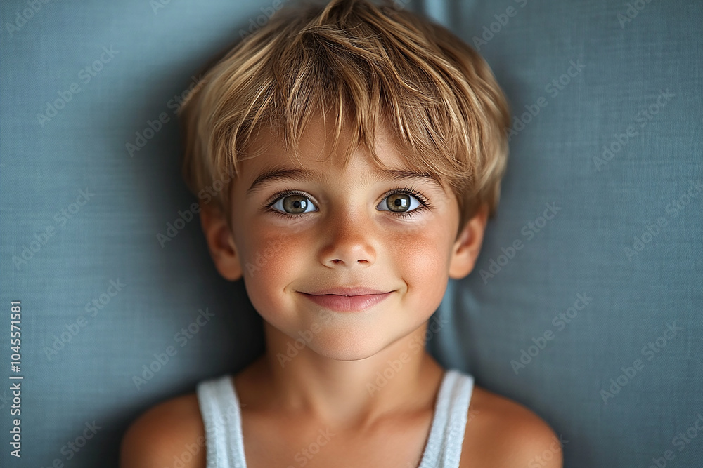 portrait of an white little boy with a smile portrait of an white little boy with a smile