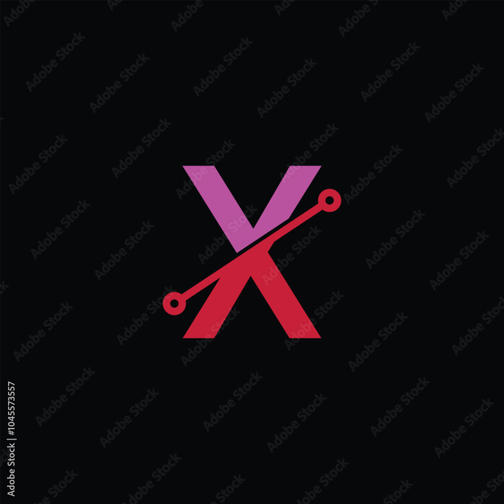 X Tech Logo Design illustration. X Tech Digital Logo Design template X Tech Logo Design illustration. X Tech Digital Logo Design template