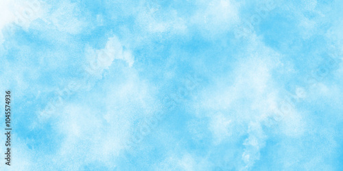 clear blue sky background summer season clouds texture, The summer is colorful clearing day Good weather with natural clouds, Abstract Blue watercolor painted cloudy sky background.