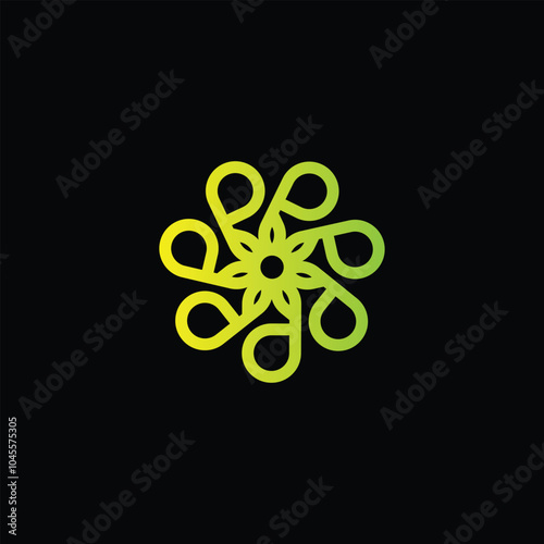 cannabis leaf logo vector icon photo