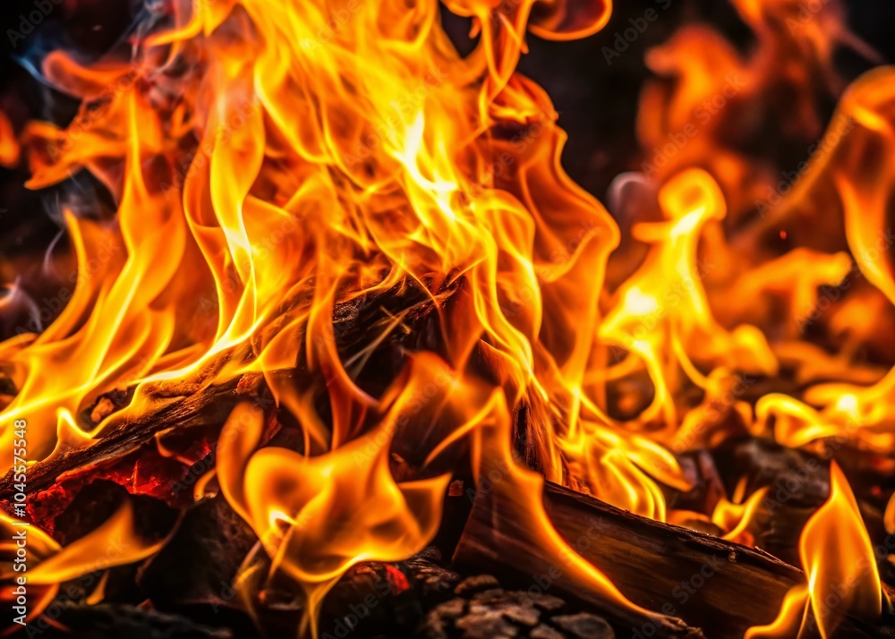 Captivating Macro Photography of Fire Flames on Black Background for Stunning Visuals and Creative Projects Captivating Macro Photography of Fire Flames on Black Background for Stunning Visuals and Creative Projects