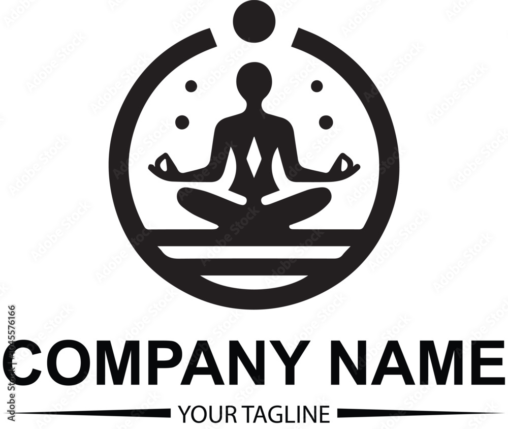 vector yoga logo design vector yoga logo design