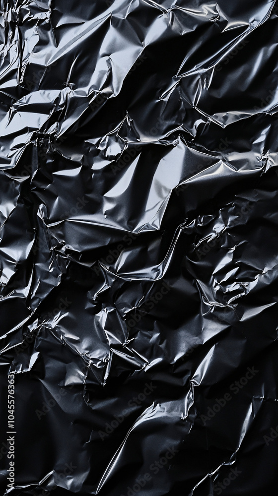 black crumpled plastic texture background black crumpled plastic texture background