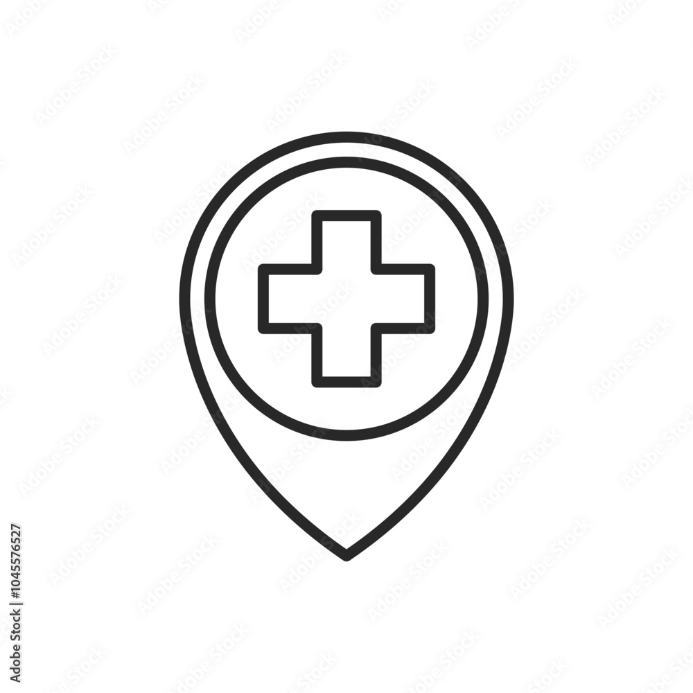 Health Hospital element medical business icon Health Hospital element medical business icon
