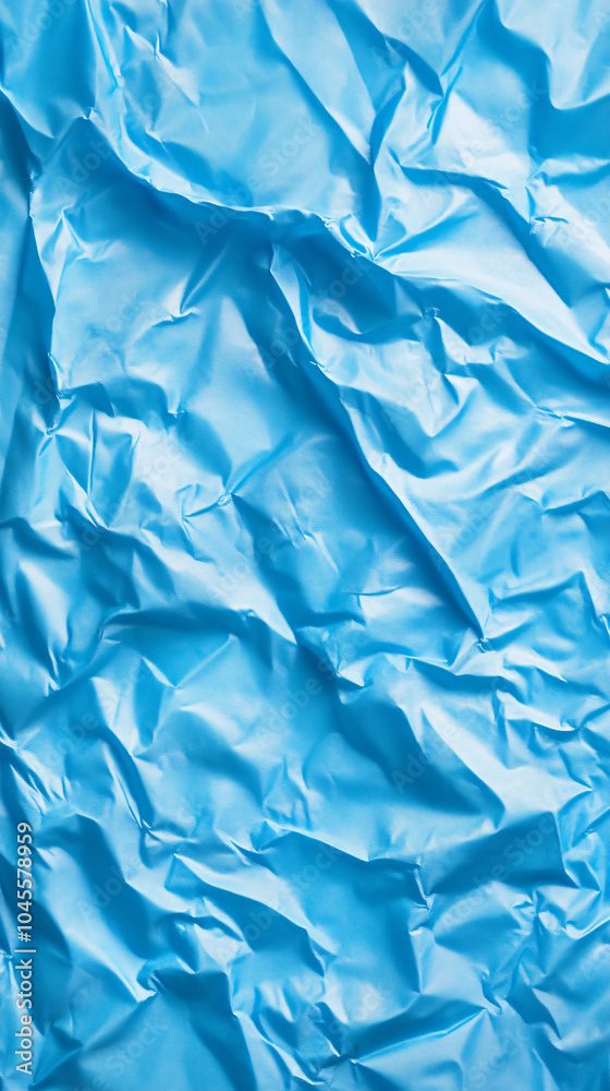 Obraz premium blue wrinkled plastic background texture