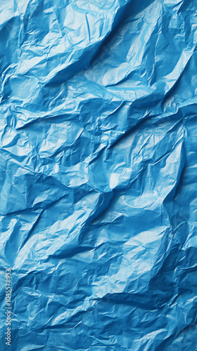 Wallpaper Mural abstract blue crumpled paper texture background Torontodigital.ca