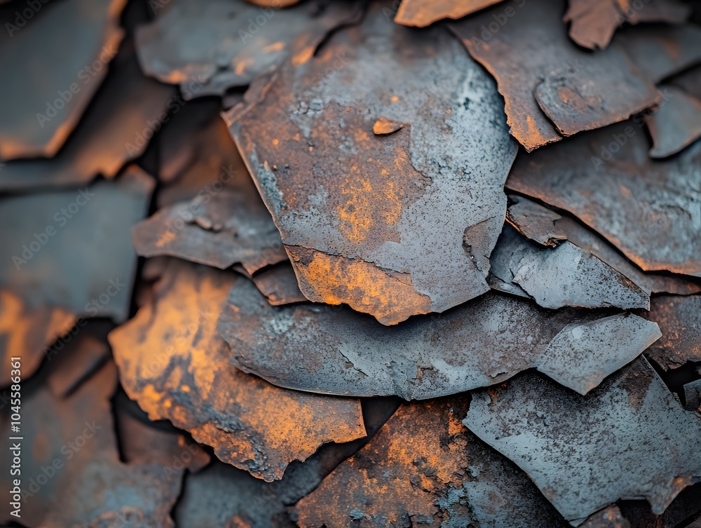 Macro Photo of Corroded Metal Pieces with Burnt Patina Macro Photo of Corroded Metal Pieces with Burnt Patina