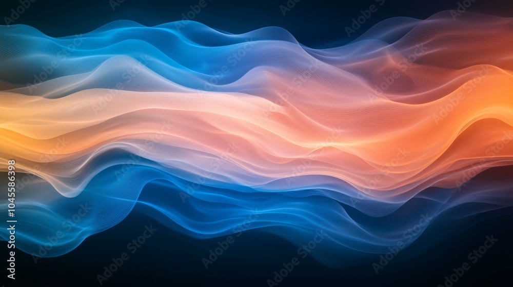 Abstract Flow of Colorful Waves in Motion Abstract Flow of Colorful Waves in Motion