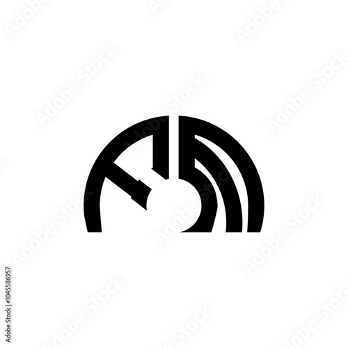 fm letter logo design on White background.fm  creative initials letter logo concept.fm  letter design.
