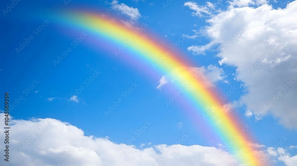 Rainbow Forming in the Sky After the Rain Rainbow Forming in the Sky After the Rain