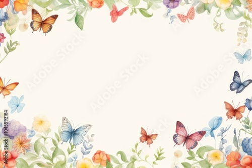 Butterfly backgrounds pattern flower.