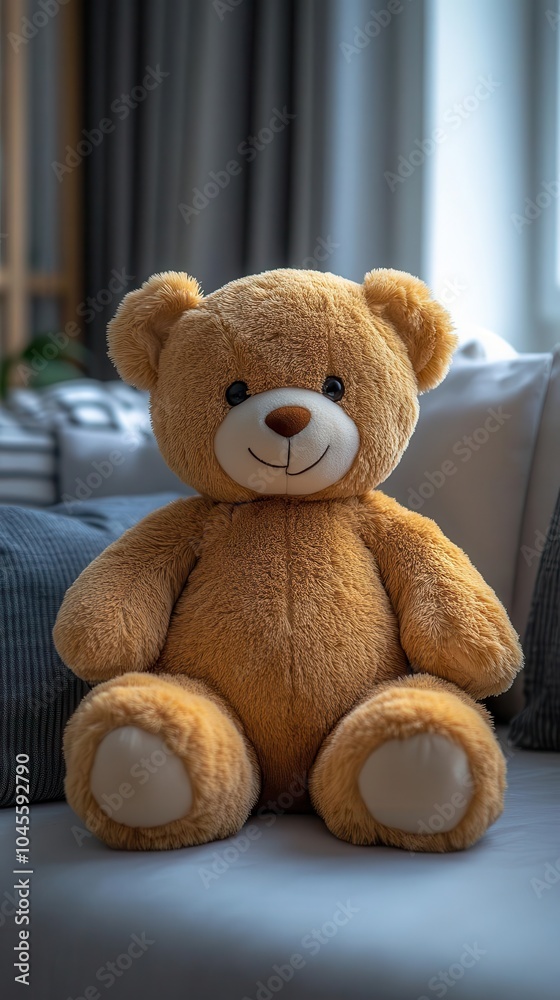 a cute brown teddy bear sitting alone on a crisp white background plush and inviting exuding warmth and comfort evoking nostalgia and childhood memories simple yet heartwarming composition a cute brown teddy bear sitting alone on a crisp white background plush and inviting exuding warmth and comfort evoking nostalgia and childhood memories simple yet heartwarming composition
