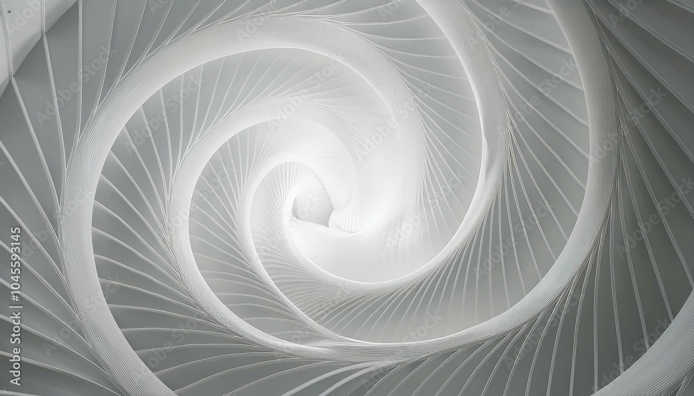 거대한 나선형 구조물에 다양한 형태들