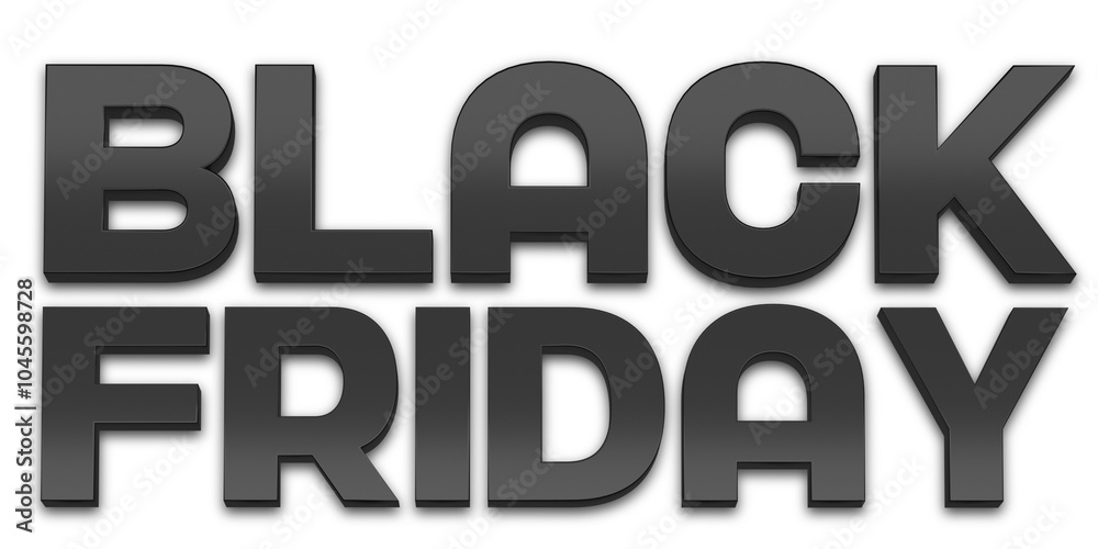 3d render of Black Friday 3d render of Black Friday