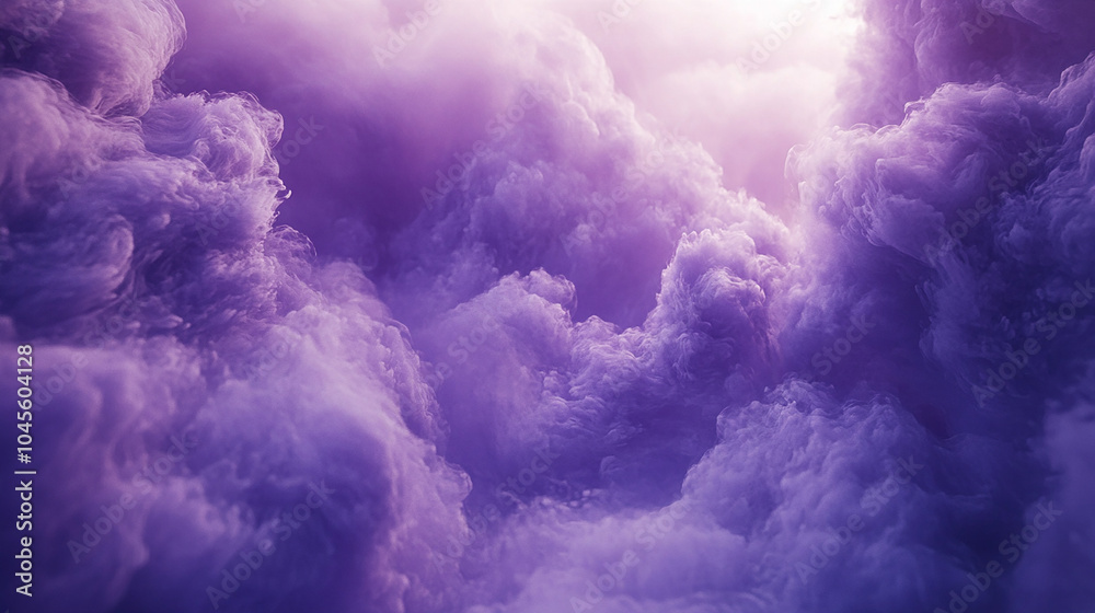 Naklejka premium Soft Fluffy Purple Background with Gentle Glow