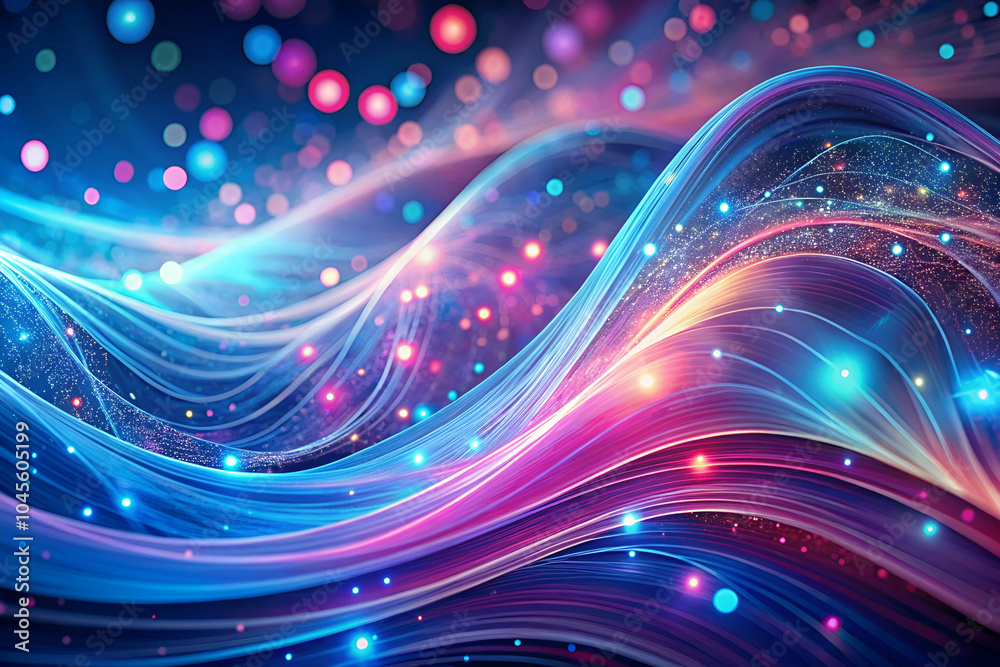 A vibrant blend of colorful waves and glowing particles, creating a mesmerizing, abstract visual experience. A vibrant blend of colorful waves and glowing particles, creating a mesmerizing, abstract visual experience.