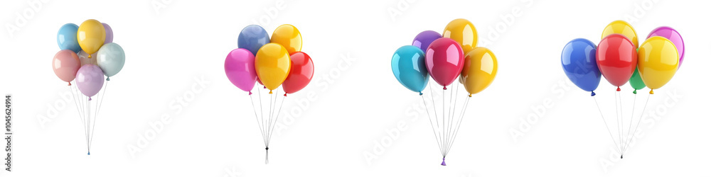Balloons in Multiple Colors and Shapes Balloons in Multiple Colors and Shapes