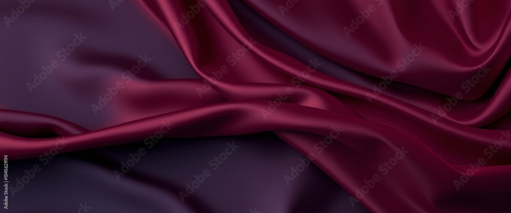 Obraz premium Luxurious Velvet Silk Drapes, Deep Abstract Background with Soft Glossy Sheen