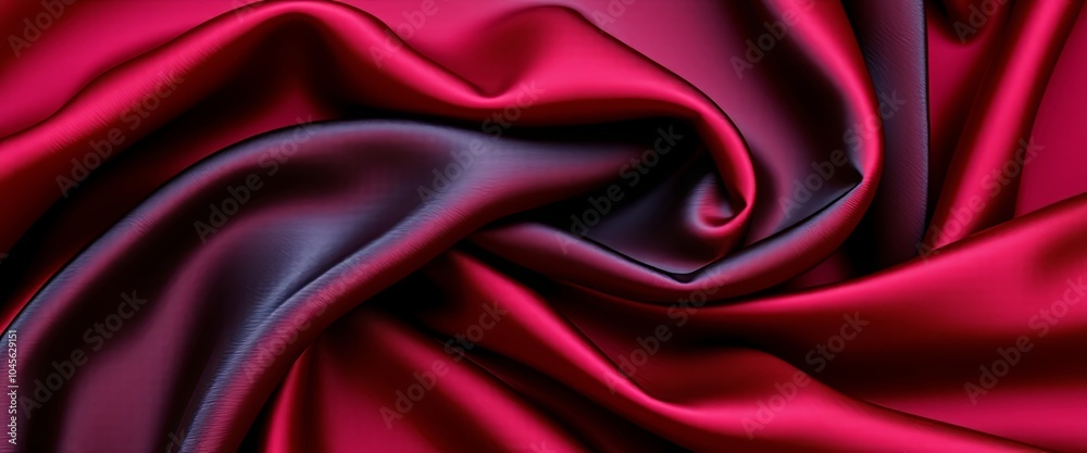 Obraz premium Luxurious Velvet Silk Fabric Swirls Abstract Background with Soft Sheen and Matte Depth