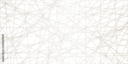 Abstract luxury brown geometric random chaotic lines with many squares and triangles shape background. geometric random chaotic seamless line design with transparent background, vector illustration.