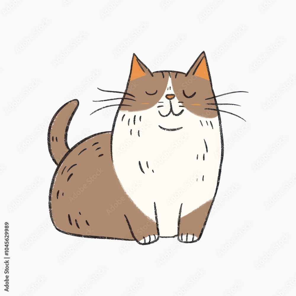 Cute cartoon cat illustration Cute cartoon cat illustration