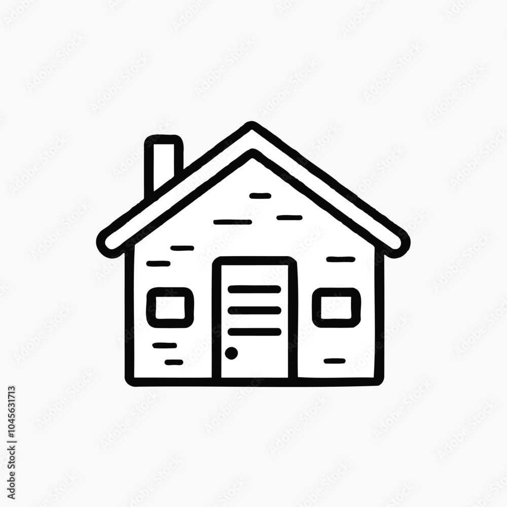 Simple house icon illustration Simple house icon illustration