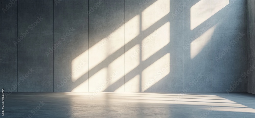 A nice concrete room with a modern wall background and a concrete floor A nice concrete room with a modern wall background and a concrete floor