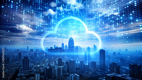 digital cybersecurity and network protection for cloud data