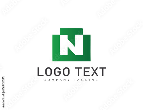 N logo icon design template vector illustration