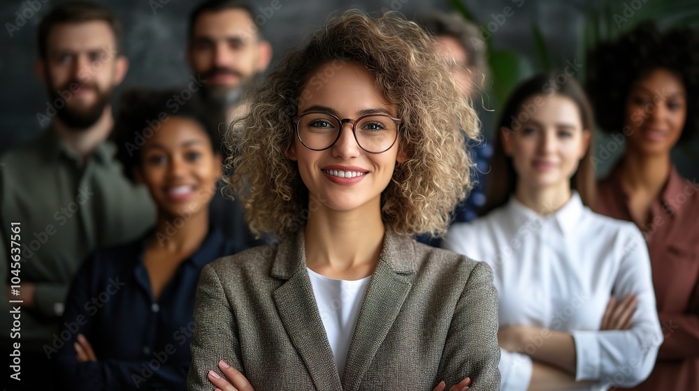 Diverse Group of Professionals Standing Together