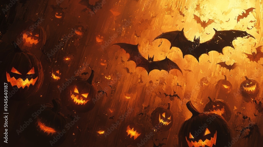 Fototapeta premium halloween background wallpaper 