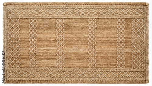 Woven Jute Rug in Oatmeal Beige for Natural Organic Style Home Decor and Interior Design Inspiration