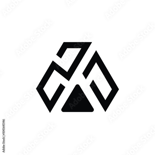 ZD letter logo design on White background. ZD creative initials letter logo concept.ZD  letter design.

