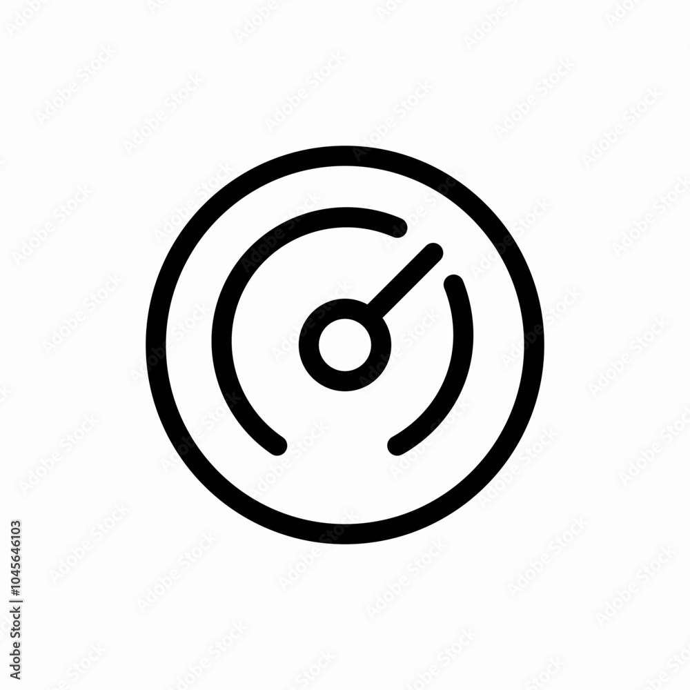 radar detection icon sign vector radar detection icon sign vector