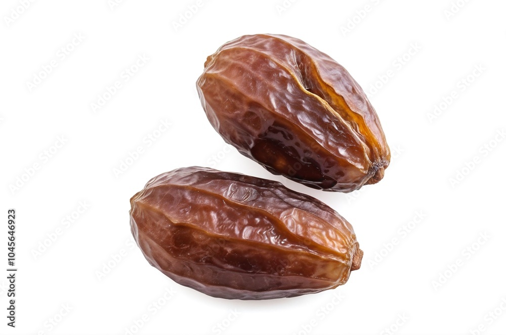 Fresh Barhi Dates Isolated on White Fresh Barhi Dates Isolated on White