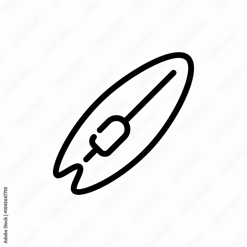 surf board icon sign vector surf board icon sign vector