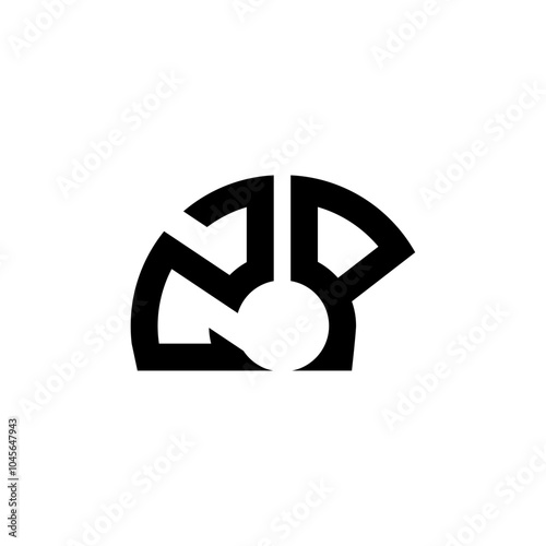 ZP letter logo design on White background.ZP creative initials letter logo concept.ZP  letter design.
